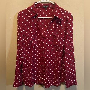 Express button-down blouse